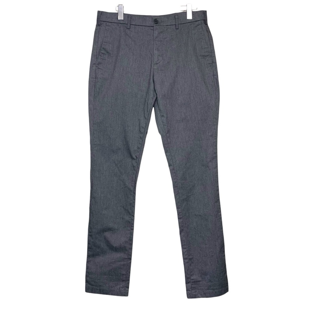 Uniqlo Men's Gray Chinos Sz 31"X34" Slim Modern Casual Dress Preppy Pants